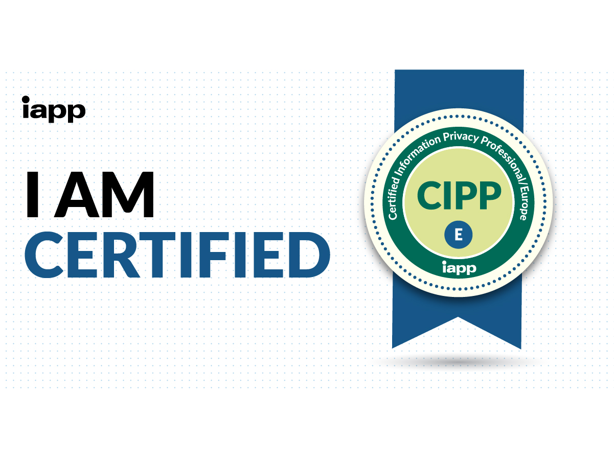 Scott Earns CIPP/E Certification